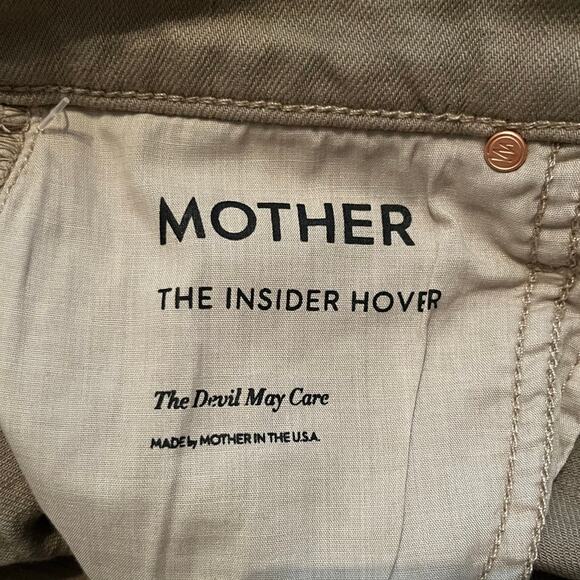 NEW Mother The Insider Hover Green High Rise Flared Bootcut Jeans Size 26 - Picture 3 of 5